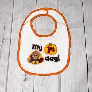My First Turkey Day Baby Bib